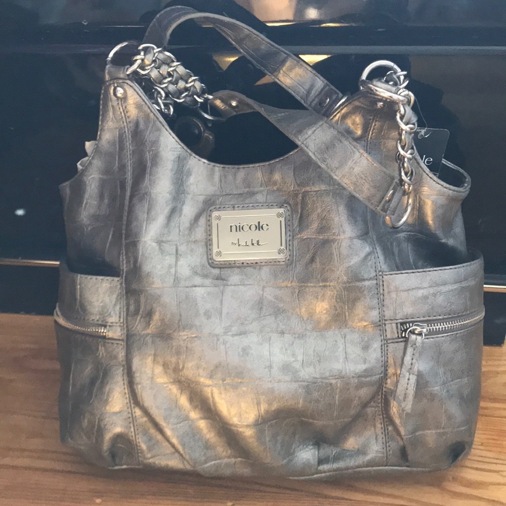 Silver Nicole Miller Purse